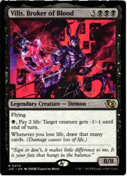 Vilis, Broker of Blood (Anime) 70 Foundations Jumpstart Magic: The Gathering NM - Image 1