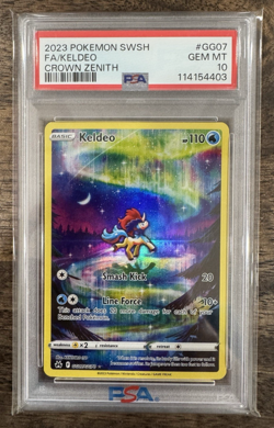 Keldeo GG07/GG10 PSA 10 Galarian Gallery Holo Pokemon Card Crown Zenith NEW CERT - Image 1
