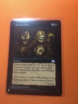 MTG Magic The Gathering Buried Alive LIST Black Sorcery Retro - Image 1