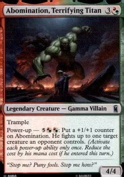 Abomination, Terrifying Titan 198 Marvel Super Heroes Magic: The Gathering NM - Image 1