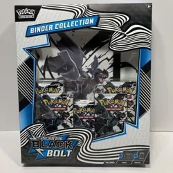 Pokemon TCG Scarlet & Violet BLACK BOLT Binder Collection New/Sealed - Image 1