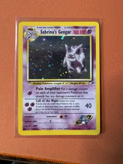 Sabrina's Gengar 14/132 Unlimited NM with SWIRL Pokemon Gym Challenge - Image 1