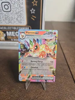Pokemon TCG Flareon EX Prismatic Evolutions Double Rare Holo Card 014/131 - Image 1