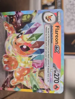 Pokemon TCG Flareon EX Prismatic Evolutions Double Rare Holo Card 014/131 - Image 2