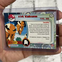 Topps Pokemon Kakuna #14 TV Animation Edition Non Holo Green Logo 1999 NM Card - Image 3