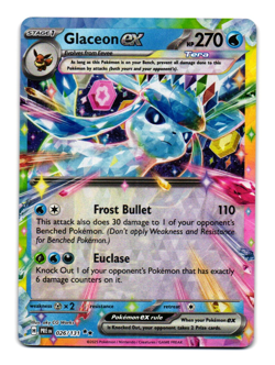 Pokemon TCG Glaceon ex 26/131 Prismatic Evolutions Double Rare NM - Image 1