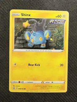 Pokemon Shinx 046/163 Cosmos Holo SWIRL Battle Styles Near Mint - Image 2