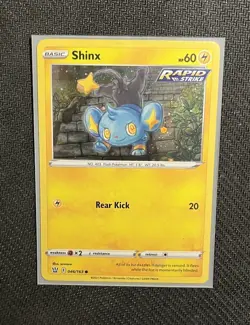 Pokemon Shinx 046/163 Cosmos Holo SWIRL Battle Styles Near Mint - Image 5