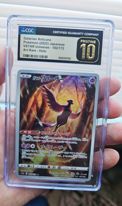 Pokemon CGC Pristine 10 Galarian Articuno VSTAR Universe 182/172 JP Holo AR - Image 1