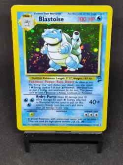 Pokemon Blastoise Base Set 2 Holo NM Foot Swirl WOTC 2000 NEAR MINT 2/130 - Image 1