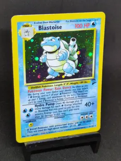 Pokemon Blastoise Base Set 2 Holo NM Foot Swirl WOTC 2000 NEAR MINT 2/130 - Image 3