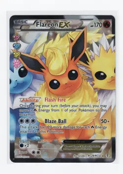 Pokemon Flareon EX RC28/RC32 Generations Full Art Radiant Collection NM/LP - Image 1
