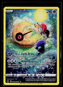 Lunatone GG11/GG70 Holo Crown Zenith Galarian Gallery Pokemon Holo NM - Image 1