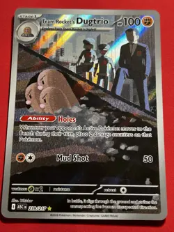 Team Rocket's Dugtrio 239/217 Ascended Heroes Illustration Rare Pokemon TCG NM - Image 1