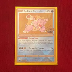 The Pokemon Company Radiant Blastoise 018/078 Pokemon GO Holo Radiant Rare EN - Image 1