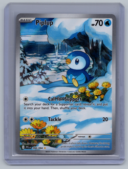 PIPLUP 098/094 ILLUSTRATION RARE PHANTASMAL FLAMES POKEMON NM/M - Image 1
