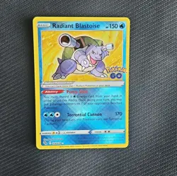 Pokemon TCG Radiant Blastoise Pokemon GO 018/078 Holo Near Mint - Image 1