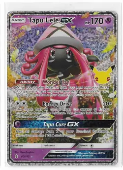 Tapu Lele GX - 60/145 - Pokemon Celebrations Classic Collection Rare Card NM - Image 1