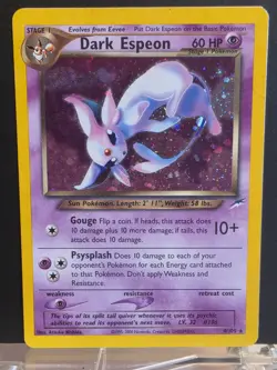 Pokemon TCG Dark Espeon 4/105 Neo Destiny HOLO Unlimited Card LP - Image 1