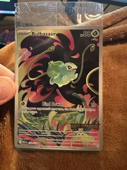 Pokemon Card Bulbasaur 133/132 Mega Evolution Stamped Promo Sealed - Image 1