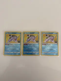 Pokemon TCG Radiant Blastoise Pokemon Go 018/078 Holo Radiant Rare X 3 - Image 1