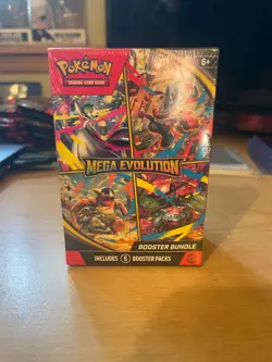 Pokemon TCG Mega Evolution Booster Bundle Factory Sealed 6 Booster Packs English - Image 1