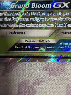 Pokemon TCG Sun Moon Leafeon GX Ultra Prism 13/156 LP - Image 2
