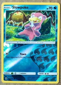 Pokemon SLOWPOKE Reverse Holo S&M Lost Thunder 54/214 NM/Mint - Image 1