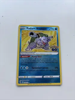 Pokemon TCG Radiant Blastoise Holo Card Pokemon Go 018/078 Near Mint - Image 2