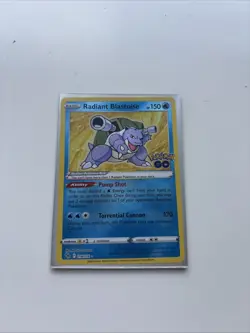 Pokemon TCG Radiant Blastoise Holo Card Pokemon Go 018/078 Near Mint - Image 4