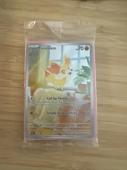 Pokemon Fennekin 080 - Black Star PROMO Sealed IN HAND Chaos Rising ETB - Image 1