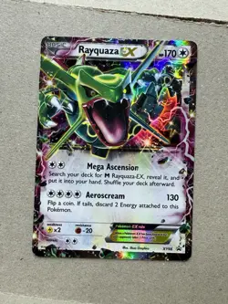 Pokemon Rayquaza EX XY66 Holo Promo LP XY Black Star - Image 1