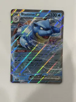 Pokemon - Blastoise Ex 030/142 (Stamped) [Stellar Crown] NM - Image 1