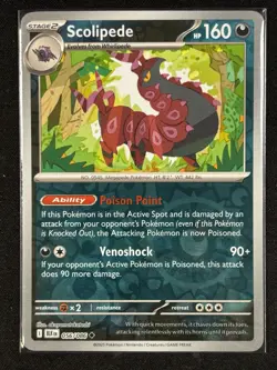 Pokemon - Scolipede 056/086 - Black Bolt Reverse Holo - NM - Image 1