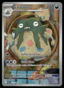 Pokemon White Flare Garbodor 141/086 Illustration Rare Near Mint - Image 1