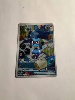 Pokemon TCG Riolu Illustration Rare Full Art Holo SV01 215/198 2023 70 HP - Image 4