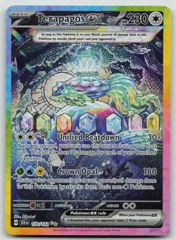 Pokemon Terapagos ex 170/142 Stellar Crown Special Illustration Rare Holo NM - Image 1