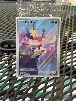 Pokemon TCG Mienfoo 133/086 White Flare Illustration Rare Holo Card NM - Image 1