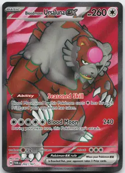 Bloodmoon Ursaluna ex 202/167 Ultra Rare Twilight Masquerade Holo Near Mint - Image 1