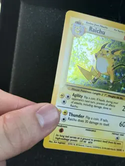 Pokemon Raichu 14/102 Holo 1999-2000 4th Print Base Set - Image 4