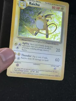 Pokemon Raichu 14/102 Holo 1999-2000 4th Print Base Set - Image 5