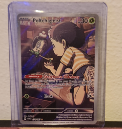 Pokemon Poltchageist 171/167 Sv06 Twilight Masquerade Illustration Rare Holo EN - Image 1