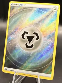 Pokemon Sword and Shield Crown Zenith Metal Steel Energy 159/159 Textured - Image 2