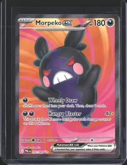 Morpeko ex 102/084 Ultra Rare Pitch Black Pokemon Holo NM/M - Image 1