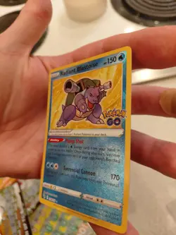 Radiant Blastoise 018/078 Pokemon GO Holo - Image 2