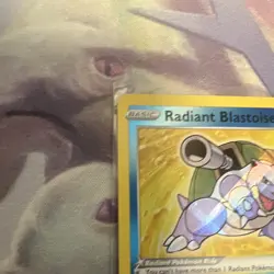 Pokemon TCG Radiant Blastoise Holo Radiant Rare 018/078 Pokemon GO 2022 - Image 3