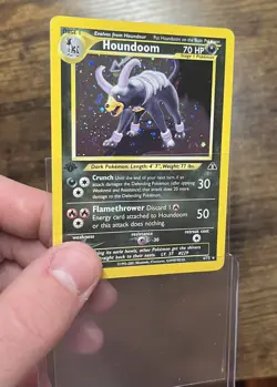 Pokemon TCG 1st Edition Houndoom Neo Discovery Holo Rare Card 4/75 MP - Image 2