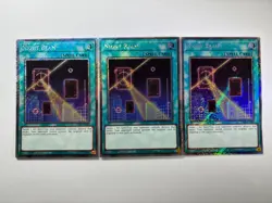 3 x Night Beam RA04-EN182 Platinum Secret Rare 1st Edition YuGiOh Playset - Image 1