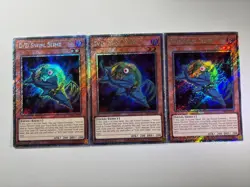 3 x D/D Swirl Slime RA04-EN258 Platinum Secret Rare 1st Edition YuGiOh Playset - Image 1