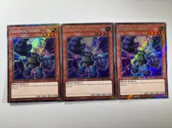 3 x Gogogo Golem RA04-EN152 Platinum Secret Rare 1st Edition YuGiOh Playset - Image 1